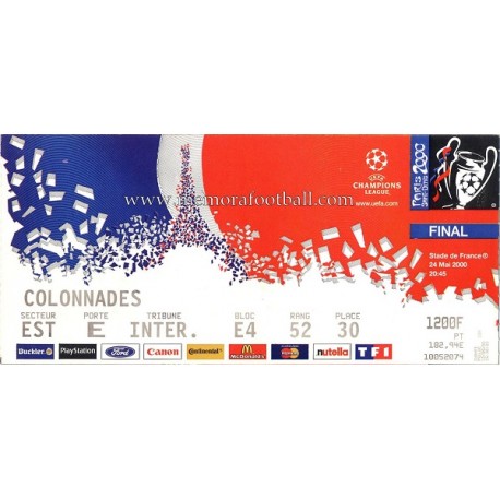 2000 UEFA Champions League Final ticket