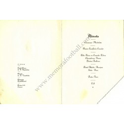 Real Madrid CF - Dinner tribute menu 03-05-1967