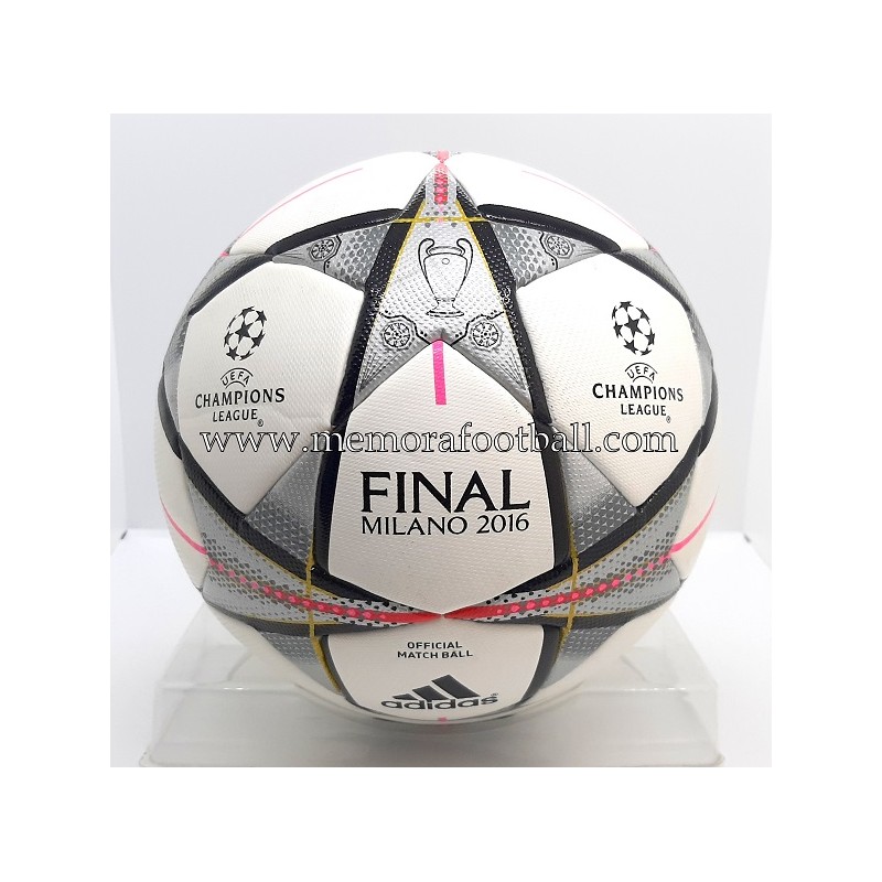 Camión golpeado deslealtad Admisión Balón Adidas FINAL MILANO 2016 UEFA Champions League official match ball