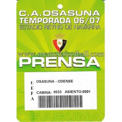 C.A. OSASUNA vs ODENSE...