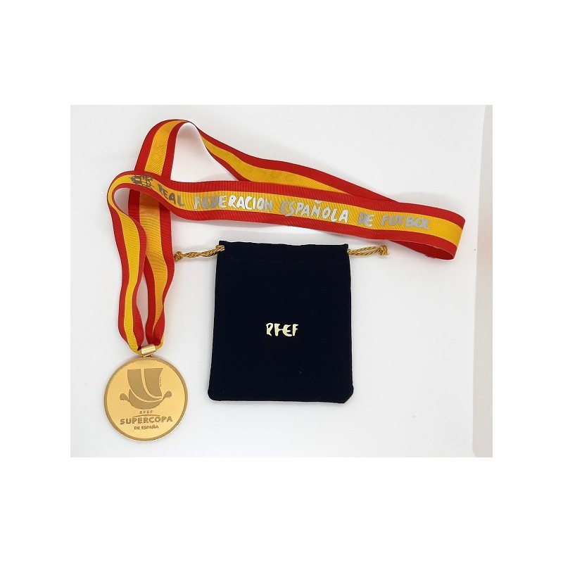 FC Barcelona 2015-16 Spanish Super Cup Gold Winner's Medal
