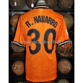 "RUBÉN NAVARRO" Valencia CF LFP 1998-99 match worn shirt