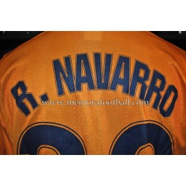 "RUBÉN NAVARRO" Valencia CF LFP 1998-99 match worn shirt