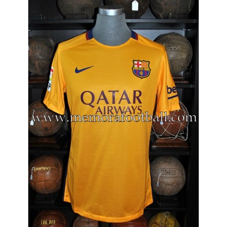 "MESSI" FC Barcelona 2015-2016 match unworn shirt