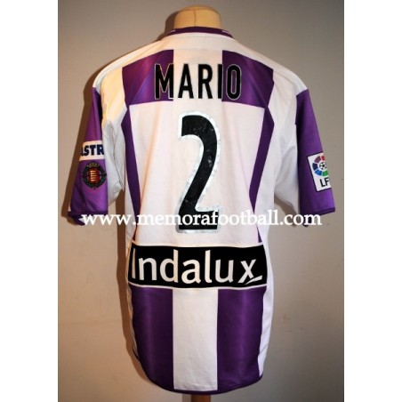 Maillot Matchworn Valladolid 2001-2002 Umbro Javi Garcia - Taille XL, Porté En Match