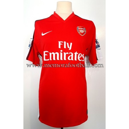 KOLO TOURÉ Arsenal FC 2008-09 Premier League match worn shirt