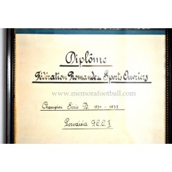 1935 Framed diploma, Switzerland