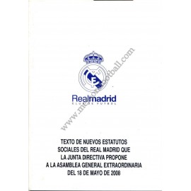 Estatutos del Real Madrid CF 2008