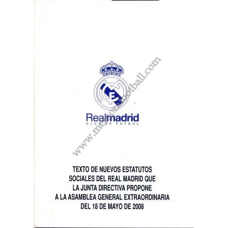Estatutos del Real Madrid CF 2008