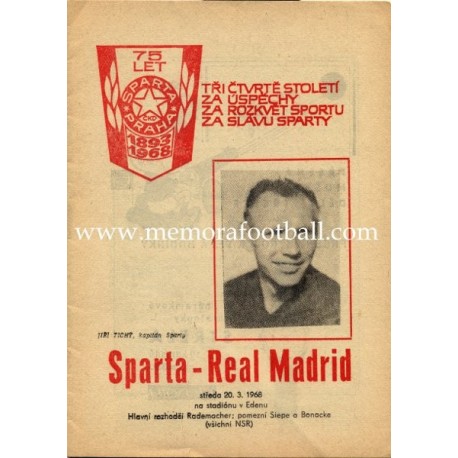 Sparta Prague vs Real Madrid 1968