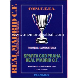 Real Madrid vs Sparta CKD Praha 1983 UEFA Cup