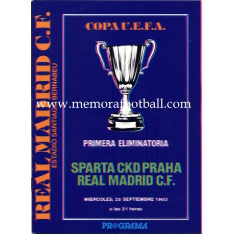 Real Madrid vs Sparta CKD Praha 1983 UEFA Cup