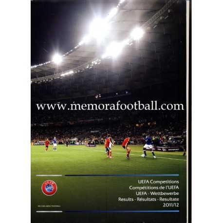UEFA Competiciones 2011/12 Resultados. Informe Oficial