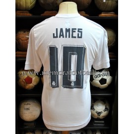 Normal Ashley Furman texto JAMES" #10 Real Madrid CF LFP 2015-16 home match un worn shirt