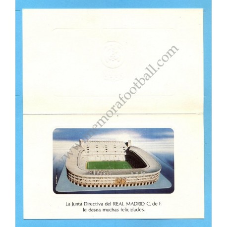 Real Madrid, 1980s Christmas card 