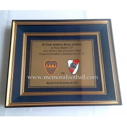 Plaque presented by Boca...