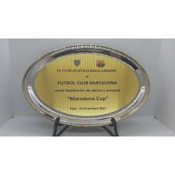 Placa entregada por Boca...