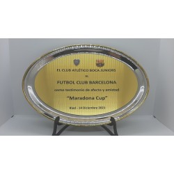 Plaque presented by Boca...