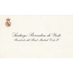 Visiting card of Santiago...