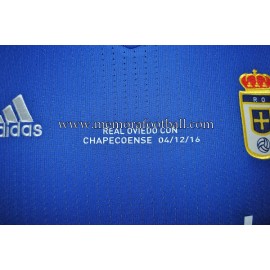 "ÓSCAR GIL" Real Oviedo vs Nastic 04-12-2016 match worn shirt