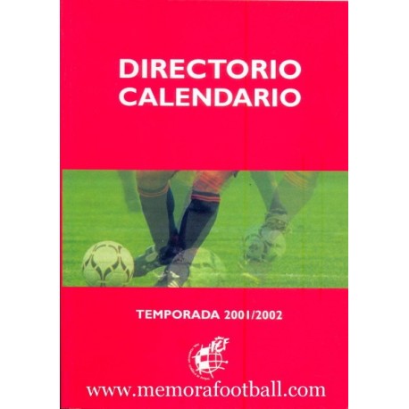 Directorio - Calendario RFEF Temporada 2001/2002