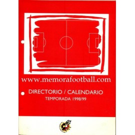 Directorio - Calendario RFEF Temporada 1998/1999