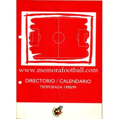 Directorio - Calendario RFEF Temporada 1998/1999