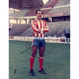 JOAQUÍN Sporting de Gijón 1970s, foto firmada