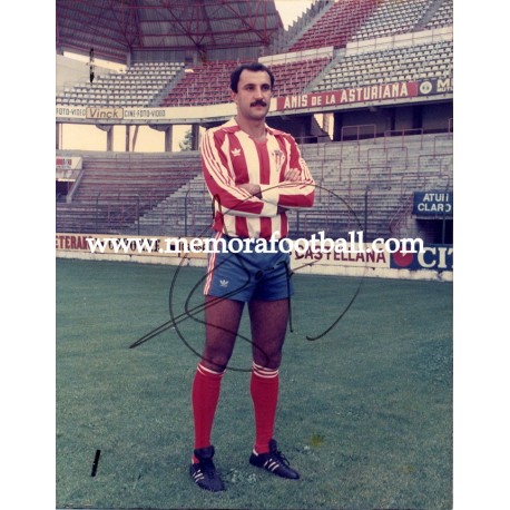 JOAQUÍN Sporting de Gijón 1970s, signed photo