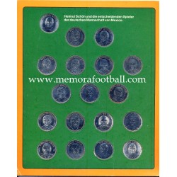 1970 FIFA World Cup Mexico colección de monedas del la Selección Alemana