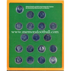 1970 FIFA World Cup Mexico Collecting Coins. German National Team
