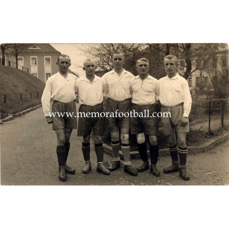 Tarjeta postal de futbolistas alemanes anonimos, 1920﻿ 