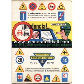 Spanish League 1ª Division 1972-1973 football calendar