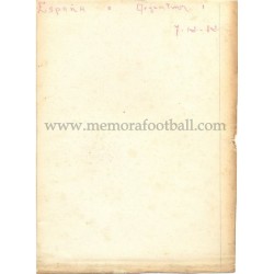"Joaquín NAVARRO" Selección Española 07-12-1952