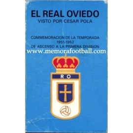 Real Oviedo 1951-1952 Recuerdo de la conmemoración del ascenso