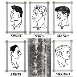 Real Oviedo 1951-1952 caricatures