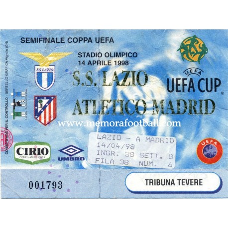 SS Lazio vs Atlético de Madrid Semifinal Copa UEFA 14-03-98
