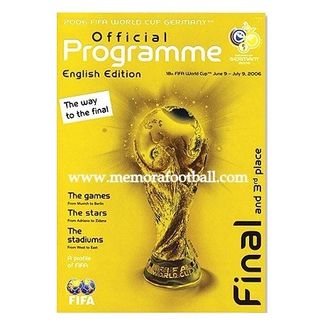 2006 FIFA World Cup Official Programme. English Edition
