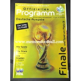 Programa Oficial FIFA World Cup Alemania 2006 . Edición alemana