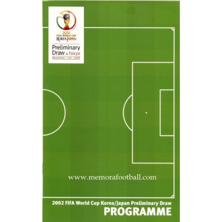 Programa 2002 FIFA World Cup Pleliminary Draw 