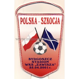 Poland v Scotland 25-04-2001 mini pennant