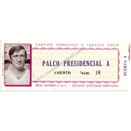Partido Homenaje a Ignacio Zoco 28-08-1974