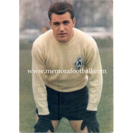 Günter Bernard (Werder Bremen) 1960s postcard﻿