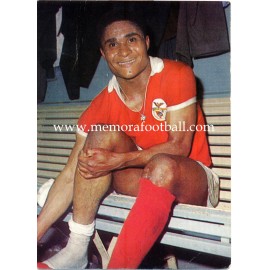 Eusebio (Benfica) 1960s postcard﻿