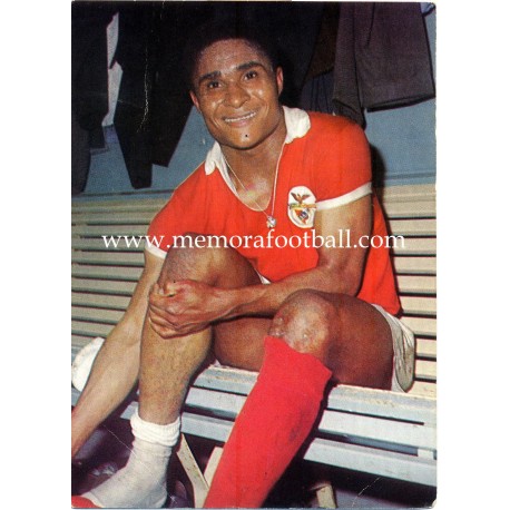 Eusebio (Benfica) 1960s postcard﻿