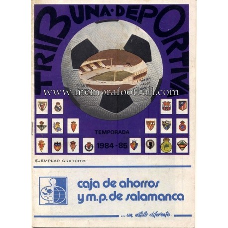 Real Valladolid v Sporting de Gijón 1984-85 programme