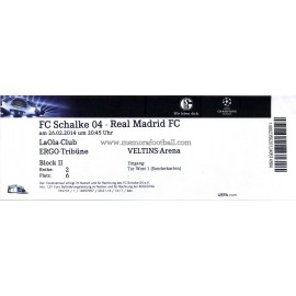 FC Schalke 04 sv Real Madrid 2013-14 Champions League ticket