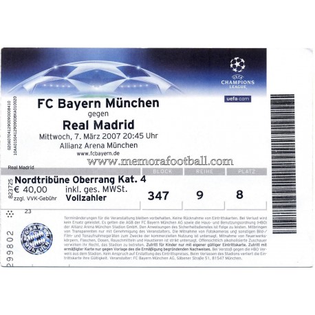 Bayern Munchen vs Real Madrid 07-03-2007