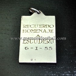 Escudero (Atlético de Madrid) 1955 Testimonial Match Medal