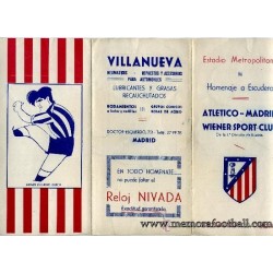 Escudero (Atlético de Madrid) 1955 Testimonial Match Medal